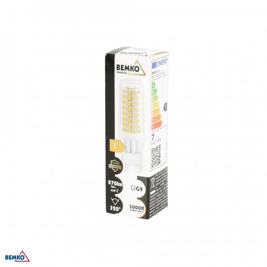 ŹRÓDŁO LED 230V G9 7W 870LM 3000K 320ST
