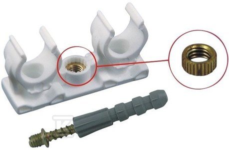 UCHWYT 20-22MM PODWÓJNY ZE ŚRUBĄ DWUG