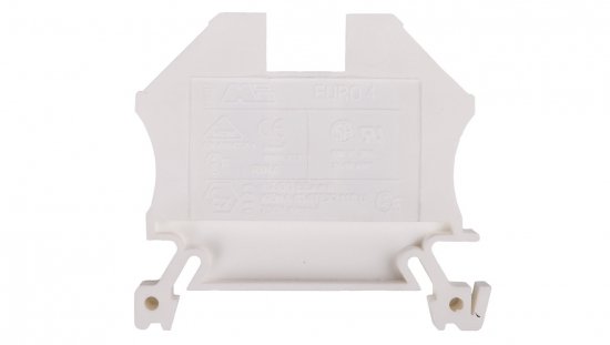Złączka szynowa 2-przewodowa 4mm2 biała EURO 43409WT