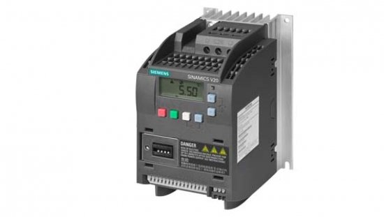 Falownik Uwe=400V, Uwy=3x400V/1,7A 0,55kW Sinamics V20 6SL3210-5BE15-5UV0