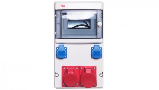 Rozdzielnica stacjonarna STAR 2x32A/5P 2xGS bez zabezpieczeń IP44 9016850W
