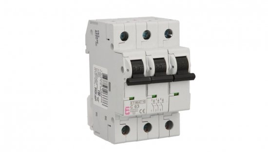 Wyłącznik nadprądowy 3P C 63A 6kA AC ETIMAT10 002135722