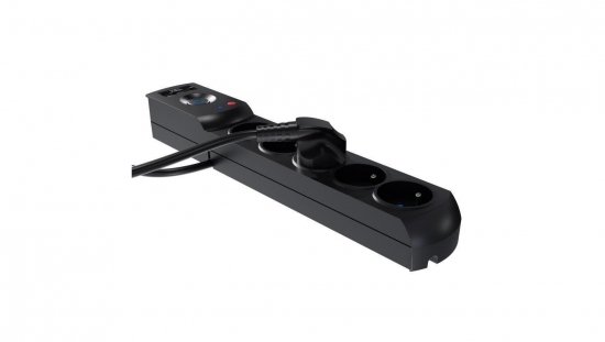 Przedłużacz przeciwprzepięciowy professional 5 gniazd 2xUSB 5m 10A 230V 2300W czarny W-100045
