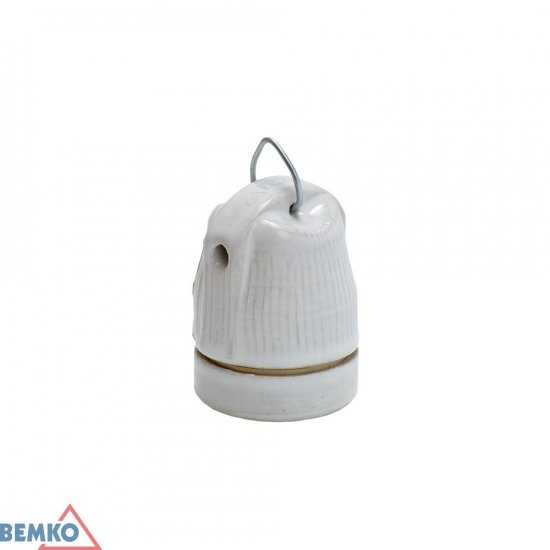 OPRAWKA CERAMICZNA E27 Z UCHWYTEM