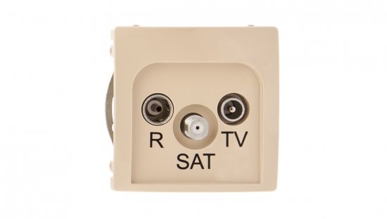 Simon Basic Gniazdo antenowe RD/TV/SAT przelotowe beżowe BMZAR-SAT10/P.01/12