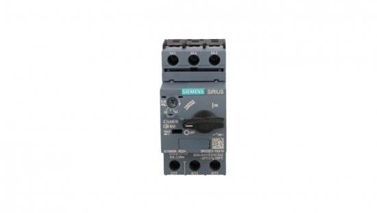 Wyłącznik silnikowy 3P 2,2kW 4,5-6,3A S00 3RV2011-1GA10
