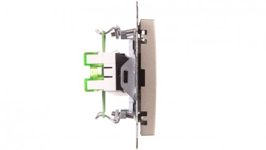 AS Gniazdo komputerowe pojedyncze RJ45 kat.5e MMC satyna light GPK-1G/K/m/45