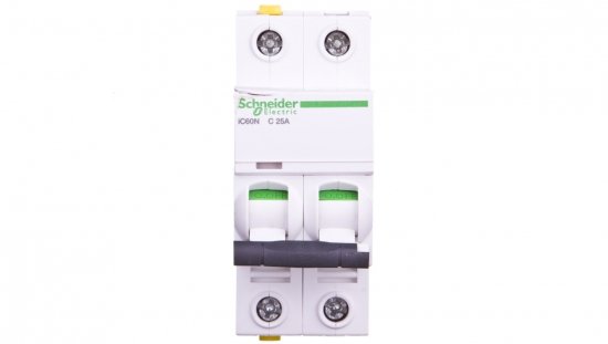 Wyłącznik nadprądowy 2P C 25A 6kA AC iC60N-C25-2 A9F04225