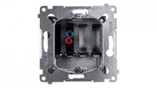 Simon 54 Gniazdo głośnikowe pojedyncze antracyt DGL31.01/48