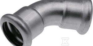 KOLANO 42MM-45ST INOX PRESS