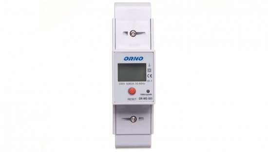 Wskaźnik energii elektrycznej 1-fazowy 80A 230V dodatkowy wskaźnik wyjście impulsowe z wyświetlaczem LCD OR-WE-503