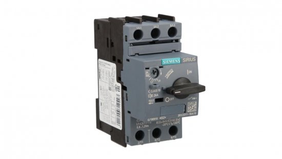 Wyłącznik silnikowy 3P 0,75kW 1,4-2A S00 3RV2011-1BA10
