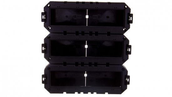 Kompletna kaseta z puszkami 12xM45, PA stalowo-szary RAL 7011 UD GES9-2 7011 7427470