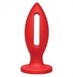 Kink Wet Works Lube Luge - Premium Silicone Plug 6 Red