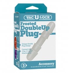 Doc Johnson Vac-U-Lock Frosted Double Up Plug