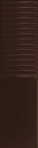 Tubądzin Groove Brown 2 Gloss STR 29,8x7,8
