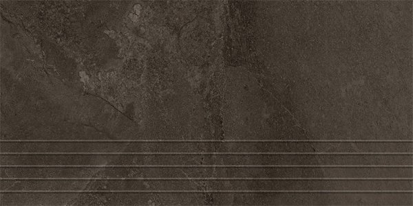 Tubądzin Grand Cave brown stopnica 59,8x29,6