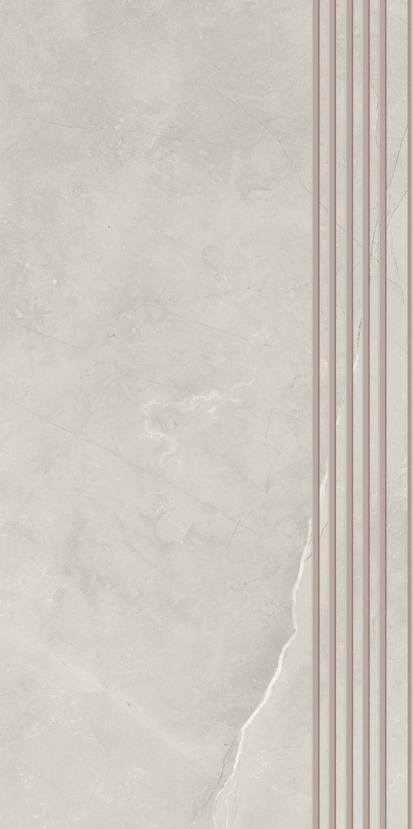 Paradyż Ritual Light Grey Stopnica 29,8x59,8