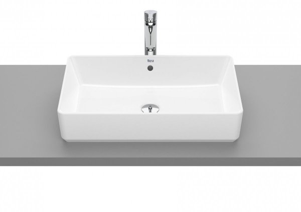 Roca Gap SQUARE - Umywalka nablatowa prostokątna, z przelewem 60x37 A3270Y2000