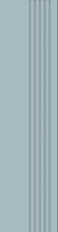 Tubądzin Stopnica podłogowa Cielo e Terra Blu MAT 119,8x29,6
