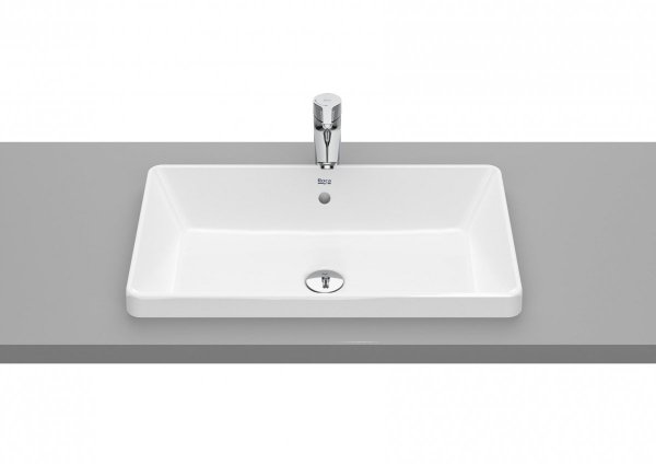 Roca Gap SQUARE - Umywalka blatowa prostokątna, z przelewem 60x37 A3270Y8000