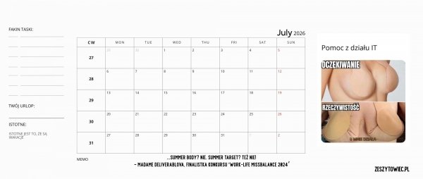 Faking 2026 calendar!