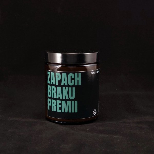 Świeca - Zapach Braku Premii