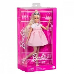 Mattel Lalka Barbie Deluxe Style 3 Różowa sukienka z dużą kokardą
