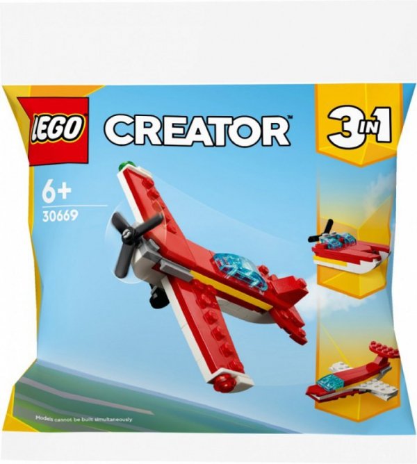 LEGO Klocki Creator 30669 Kultowy czerwony samolot