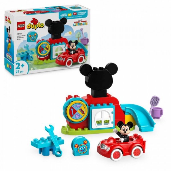 LEGO Klocki DUPLO 10454 Klub przyjaciół Myszki Miki i samochód