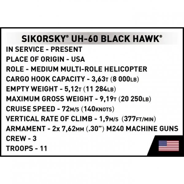 Cobi Klocki Klocki Sikorsky UH-60 Black Hawk 928 klocków