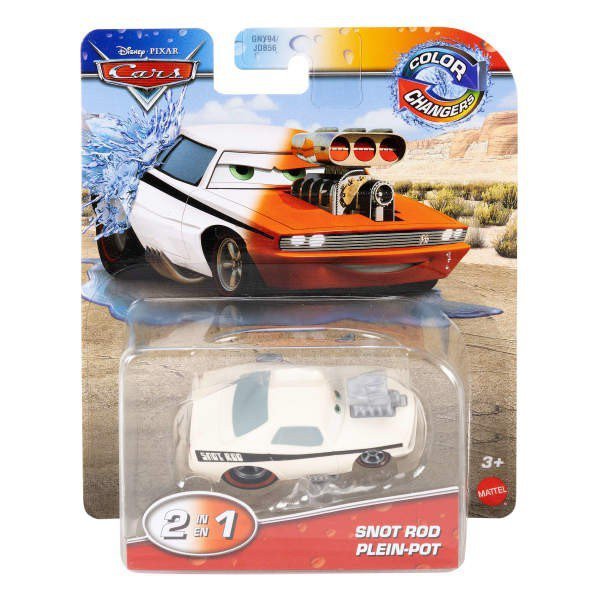 Mattel Pojazd Auta zmieniający kolor, Snot Rod