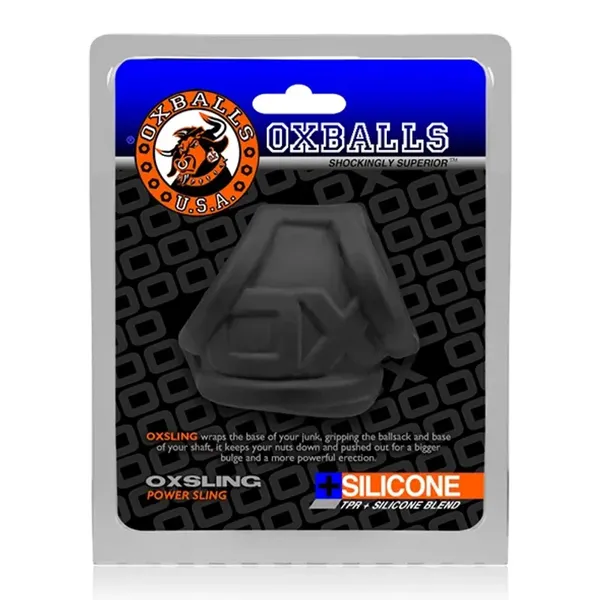 Oxballs Oxsling pierścień silikonowy uniwersalny czarny PLUS+SILICONE