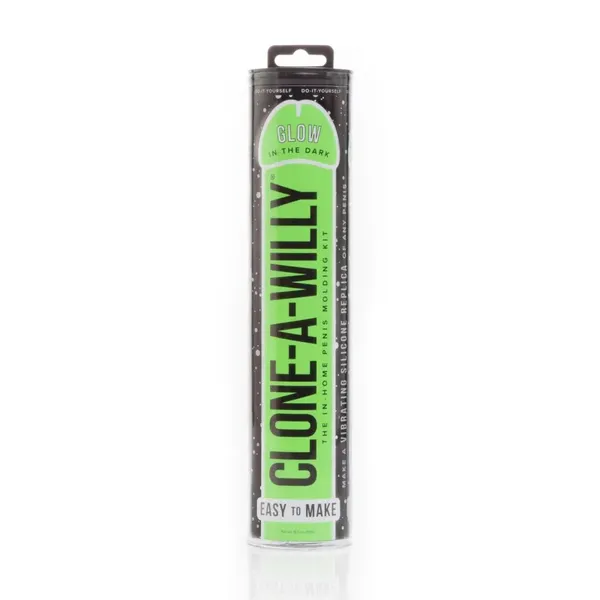 Zestaw do klonowania penisa fosforyzujący - Clone A Willy Kit Glow-in-the-Dark Green