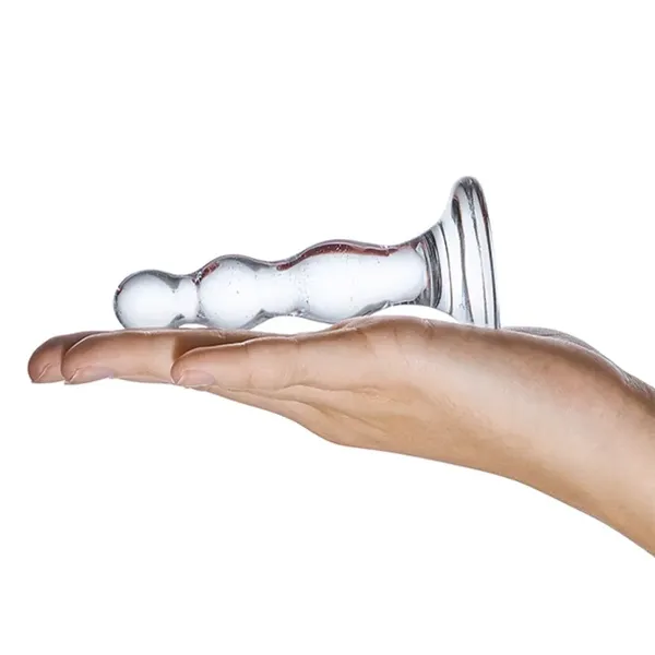 Glas Triple Play - szklane koraliki z kolorowymi drobinkami 10 cm