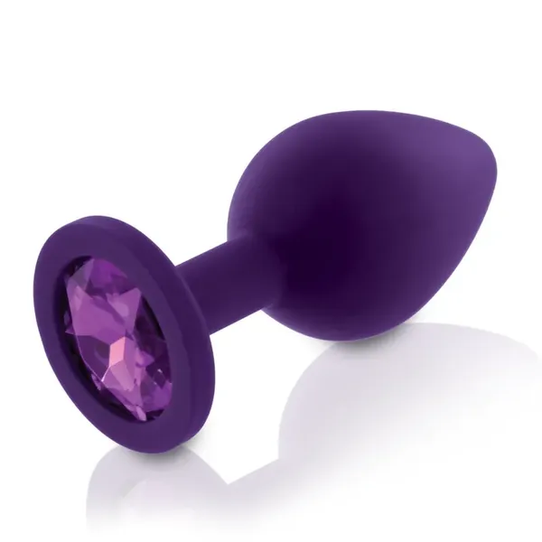 Rianne S Booty Plug Set Purple - Zestaw 3 silikonowych akcesoriow z ozdobą