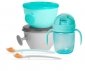Skip Hop Zestaw jedzeniowy Easy-Feed Teal/Grey 