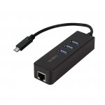 LogiLink Adapter Gigabit Ethernet do USB 3.0 z hubem USB