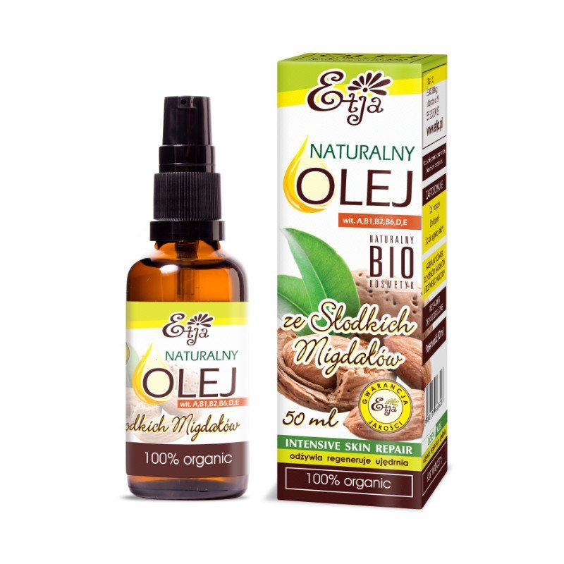 OLEJ ZE SŁODKICH MIGDAŁÓW ECO 50 ml - ETJA
