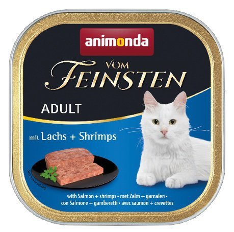 Animonda vom Feinsten Cat Adult z Łososiem i Krewetkami tacka 100g