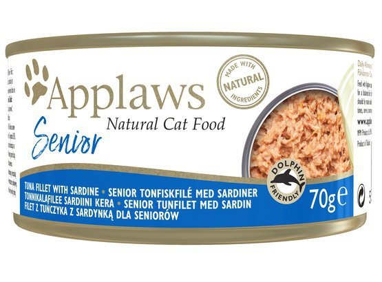 Applaws puszka dla kota Senior tuńczyk &amp; sardynka 70g