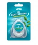 Nić dentystyczna APTEO, woskowana, miętowa, 50 m