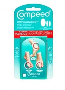 Compeed, zestaw plastrów na pęcherze różnych rozmiarów, 5 sztuk