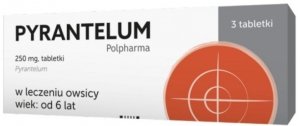 Pyrantelum 0,25g 3 tabletki