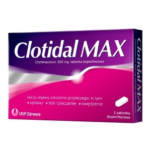 Clotidal MAX 500 mg 1 tabletka dopochwowa