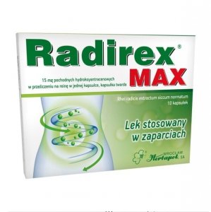 Radirex Max 15mg 10 kapsułek twardych