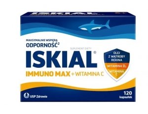 ISKIAL Immuno Max + Witamina C 120 kapsułek
