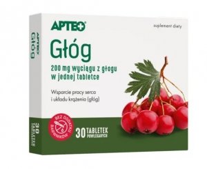 Głóg APTEO, 30 tabletek powlekanych