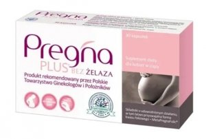Pregna Plus bez żelaza, 30 kapsułek