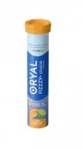 Oryal Fizzy+ Max Senior, smak pomarańczowy, 20 tabletek musujących